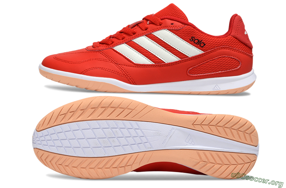 Adidas Top Sala IC Football Shoes - Red/Fiery Red/Soft Coral 1