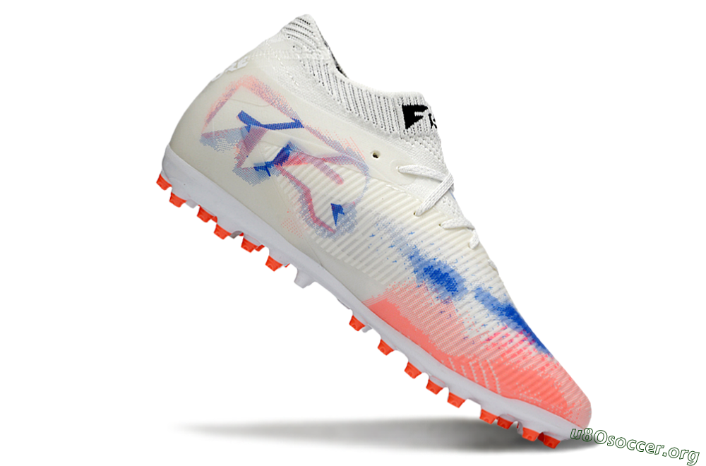 Puma Future 8 Ultimate MG Football Boots - White/Electric Coral/Black 4