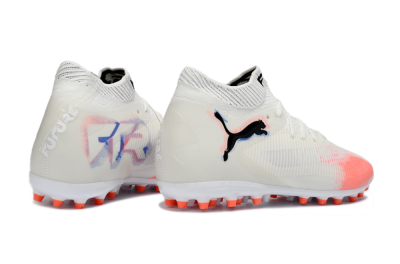 Puma Future 8 Ultimate MG Football Boots - White/Electric Coral/Black