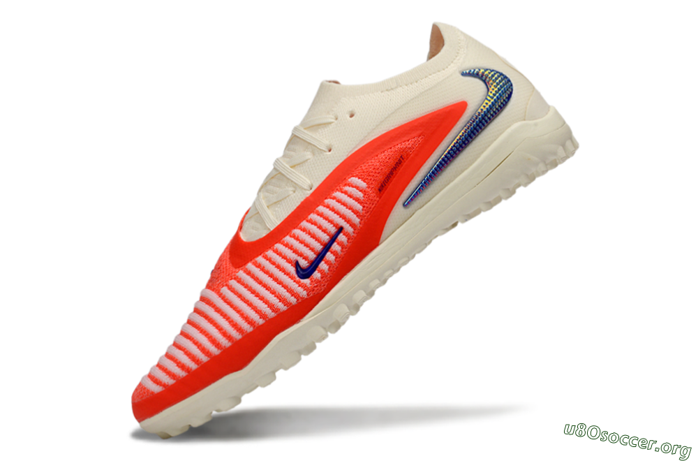 Nike Phantom 6 Low Elite TF Football Shoes - Red/Vibrant Red/Neutral White 5