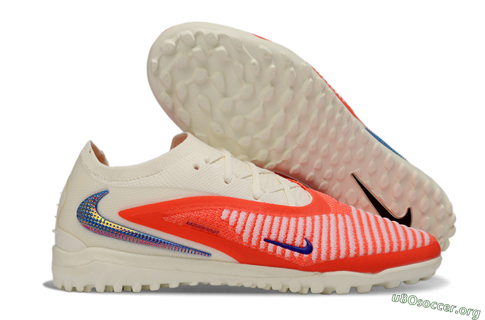 Nike Phantom 6 Low Elite TF Football Shoes - Red/Vibrant Red/Neutral White 2