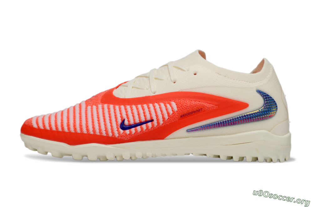 Nike Phantom 6 Low Elite TF Football Shoes - Red/Vibrant Red/Neutral White 3