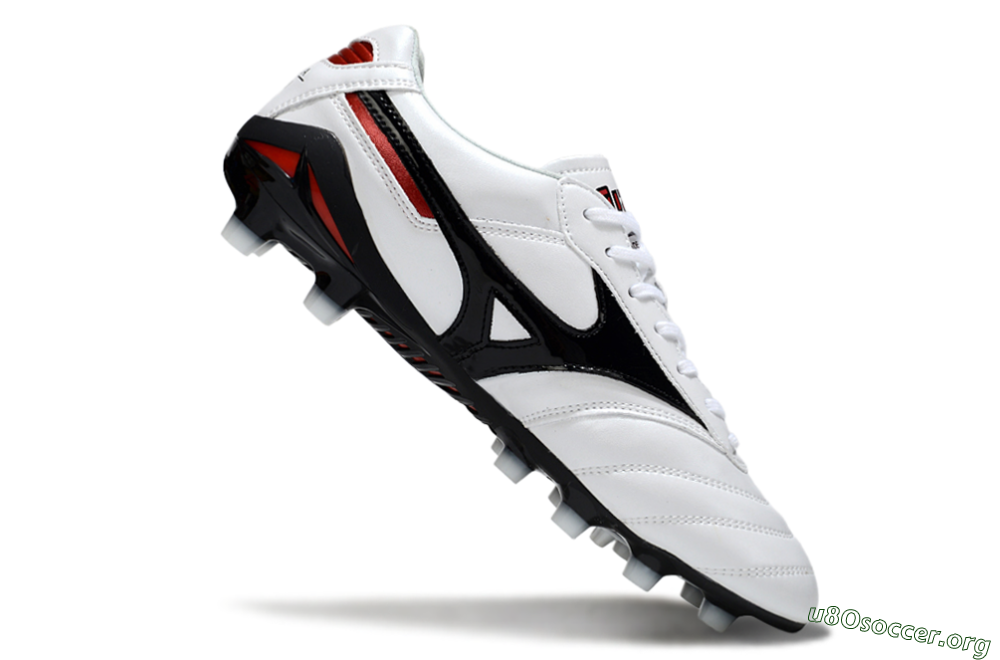 Mizuno Morelia Neo 2 FG Football Boots - White/Crimson Black/Crimson White 4