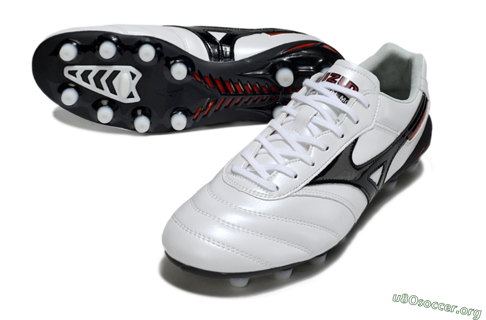 Mizuno Morelia Neo 2 FG Football Boots - White/Crimson Black/Crimson White 0