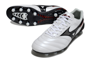 Mizuno Morelia Neo 2 FG Football Boots - White/Crimson Black/Crimson White