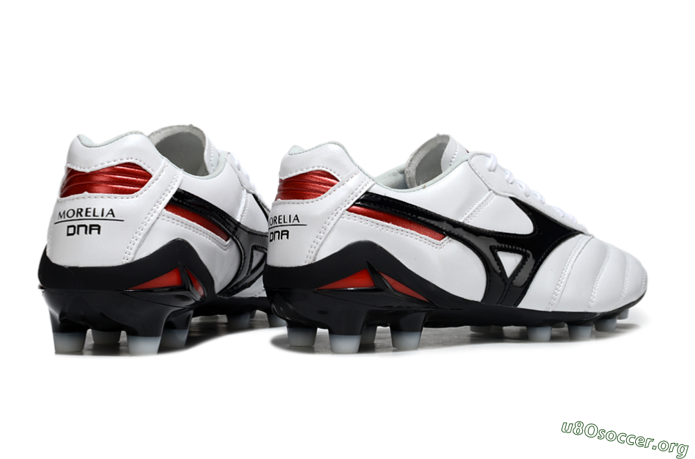 Mizuno Morelia Neo 2 FG Football Boots - White/Crimson Black/Crimson White 6