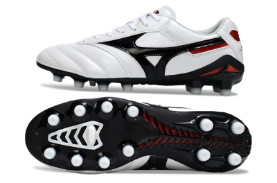 Mizuno Morelia Neo 2 FG Football Boots - White/Crimson Black/Crimson White