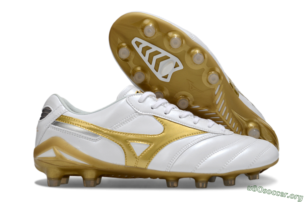 Mizuno Morelia Neo 2 FG Football Boots - White/Golden Pearl/Classic White 2