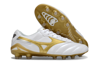 Mizuno Morelia Neo 2 FG Football Boots - White/Golden Pearl/Classic White