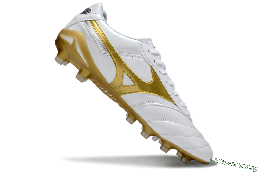 Mizuno Morelia Neo 2 FG Football Boots - White/Golden Pearl/Classic White 4