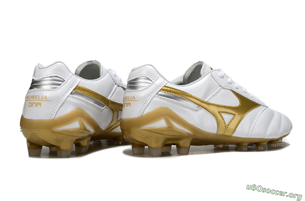 Mizuno Morelia Neo 2 FG Football Boots - White/Golden Pearl/Classic White 6
