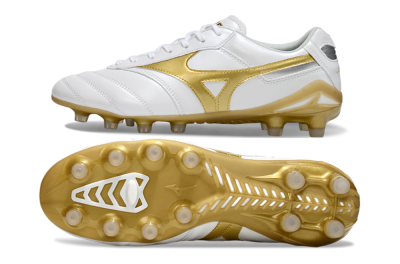 Mizuno Morelia Neo 2 FG Football Boots - White/Golden Pearl/Classic White