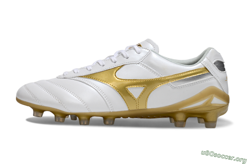 Mizuno Morelia Neo 2 FG Football Boots - White/Golden Pearl/Classic White 3