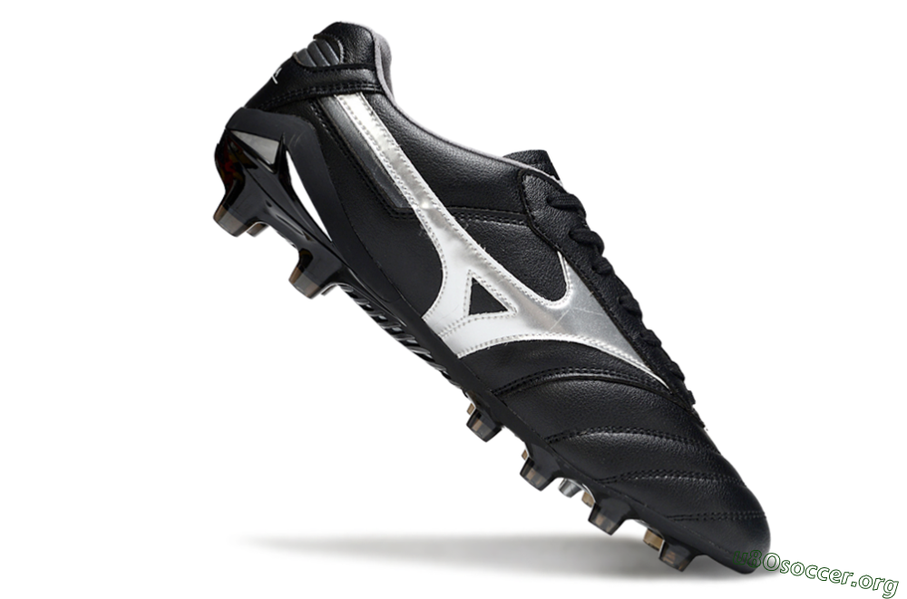 Mizuno Morelia Neo 2 FG Football Boots - Black/Midnight Black/Silver Shine 4