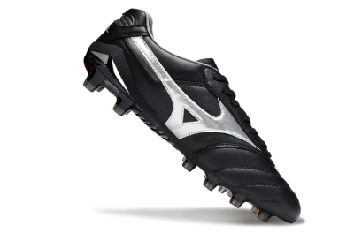 Mizuno Morelia Neo 2 FG Football Boots - Black/Midnight Black/Silver Shine