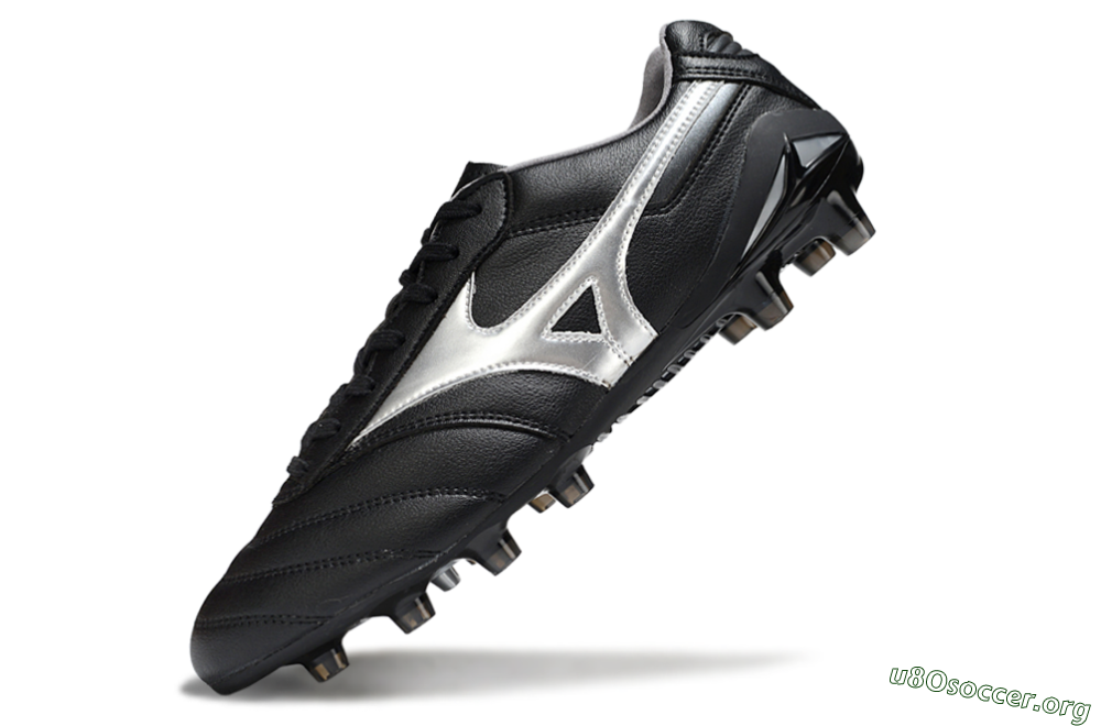 Mizuno Morelia Neo 2 FG Football Boots - Black/Midnight Black/Silver Shine 5