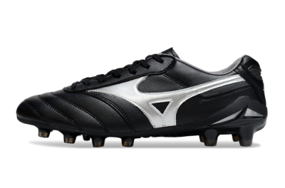 Mizuno Morelia Neo 2 FG Football Boots - Black/Midnight Black/Silver Shine