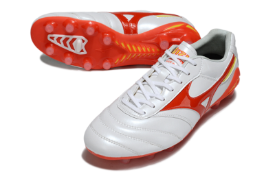 Mizuno Morelia Neo 2 FG Football Boots - White/Fiery Red/Sunshine Yellow
