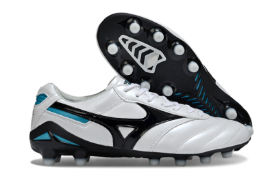 Mizuno Morelia Neo 2 FG Football Boots - White/Midnight Black/Turquoise