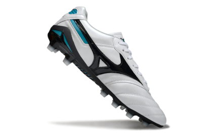 Mizuno Morelia Neo 2 FG Football Boots - White/Midnight Black/Turquoise