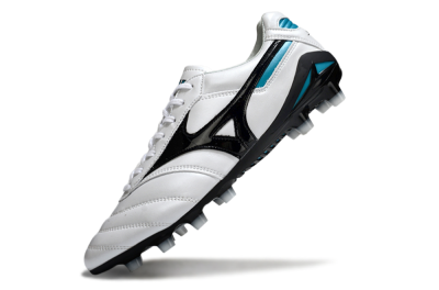 Mizuno Morelia Neo 2 FG Football Boots - White/Midnight Black/Turquoise