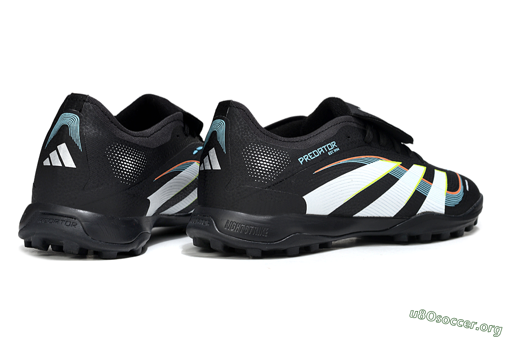 Adidas Predator 25 Elite Fold-Over Tongue TF Football Shoes - Black/Electric Yellow/White Strike 6