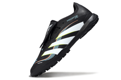 Adidas Predator 25 Elite Fold-Over Tongue TF Football Shoes - Black/Electric Yellow/White Strike