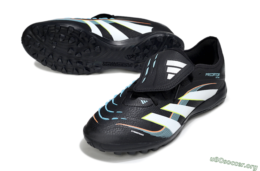Adidas Predator 25 Elite Fold-Over Tongue TF Football Shoes - Black/Electric Yellow/White Strike 0