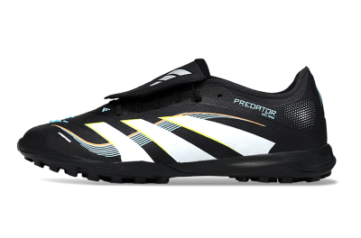 Adidas Predator 25 Elite Fold-Over Tongue TF Football Shoes - Black/Electric Yellow/White Strike