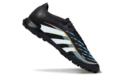 Adidas Predator 25 Elite TF Football Shoes - Black/Electric Yellow/Frosted Blue
