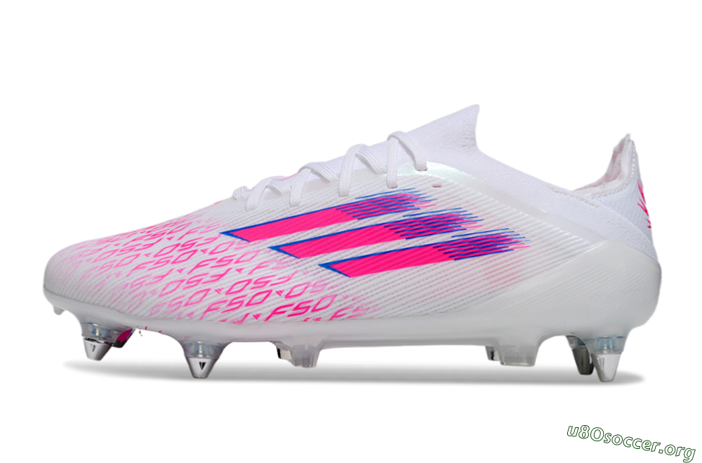 Adidas F50 Elite SG Football Boots - White/Electric Pink/Blue Mirage 3