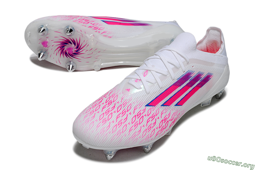 Adidas F50 Elite SG Football Boots - White/Electric Pink/Blue Mirage 0
