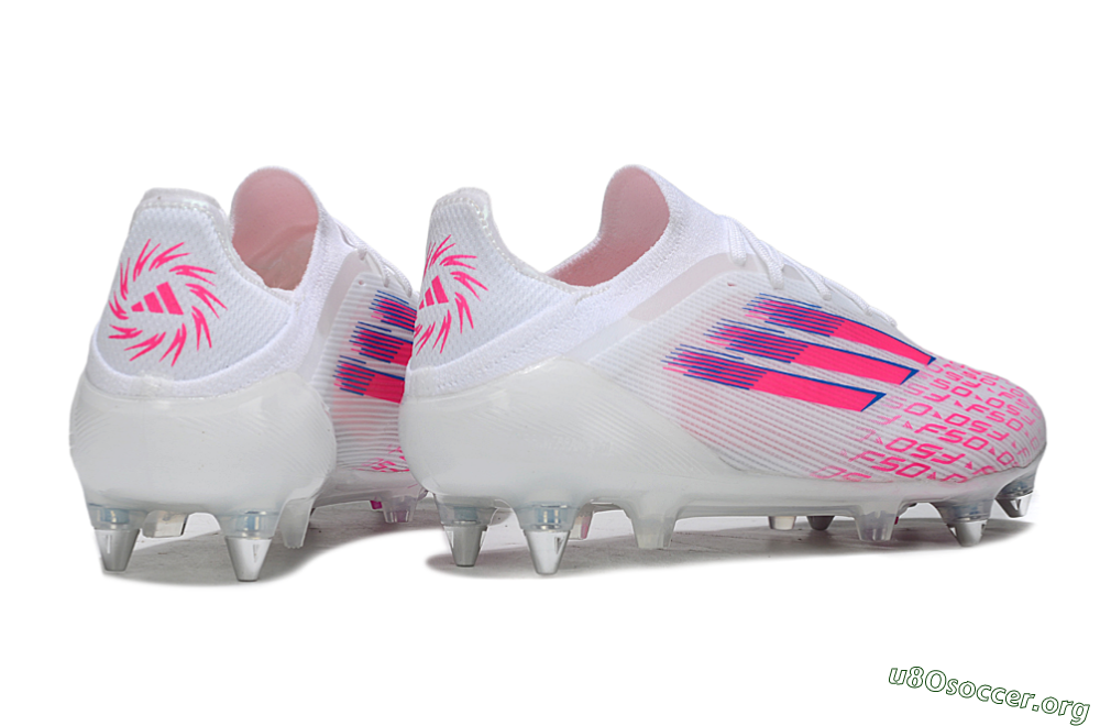 Adidas F50 Elite SG Football Boots - White/Electric Pink/Blue Mirage 6