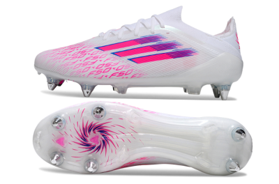 Adidas F50 Elite SG Football Boots - White/Electric Pink/Blue Mirage