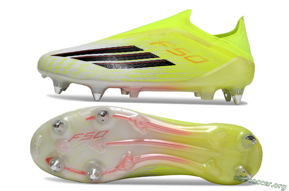 Adidas F50 Elite Laceless SG Football Boots - Yellow/Neon Yellow/Black 1