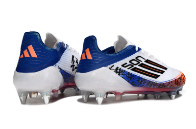 SON x Adidas F50 Elite SG Football Boots - White/Vibrant Orange/Deep Blue