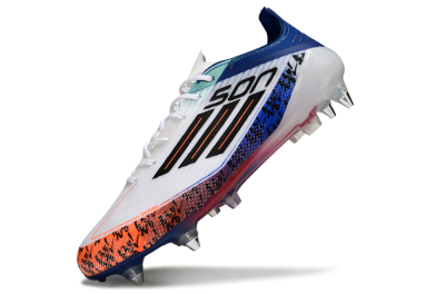 SON x Adidas F50 Elite SG Football Boots - White/Vibrant Orange/Deep Blue