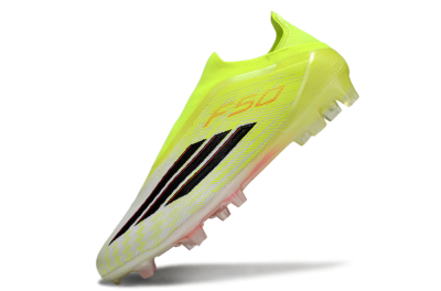 Adidas F50 Elite Laceless FG Football Boots - Yellow/Charger Yellow/Neon Pink