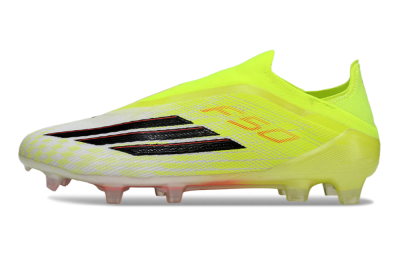 Adidas F50 Elite Laceless FG Football Boots - Yellow/Charger Yellow/Neon Pink