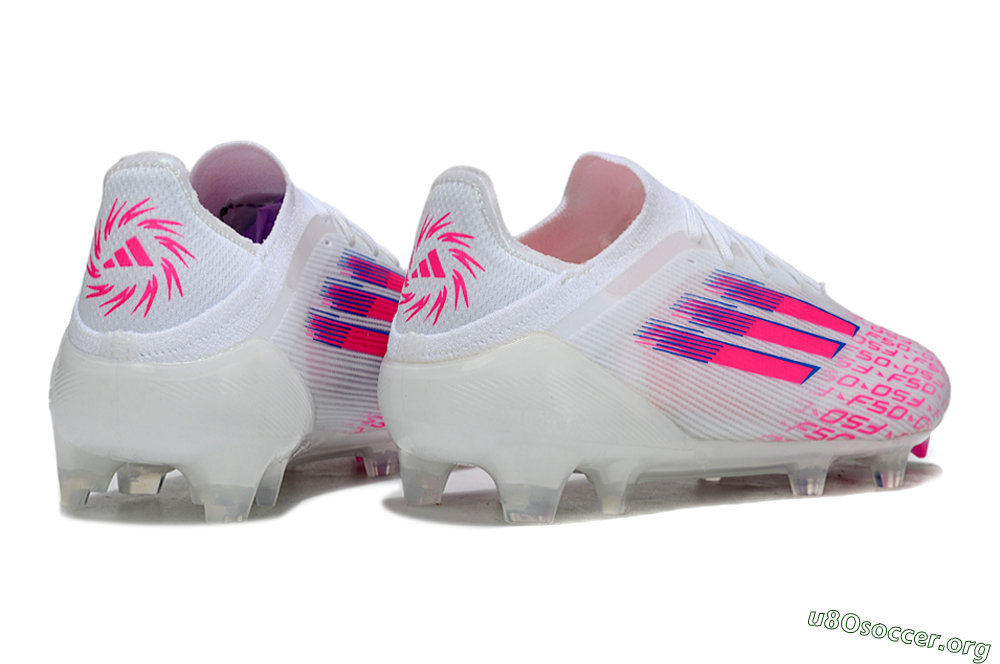 Adidas F50 Elite FG Football Boots - White/Vibrant Pink/Deep Blue 6