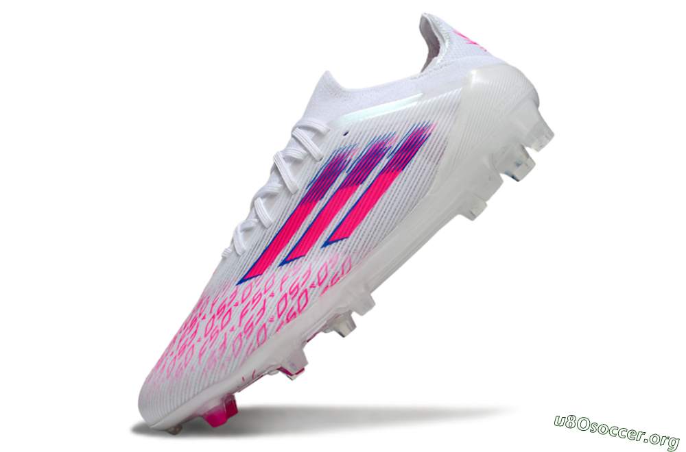 Adidas F50 Elite FG Football Boots - White/Vibrant Pink/Deep Blue 5