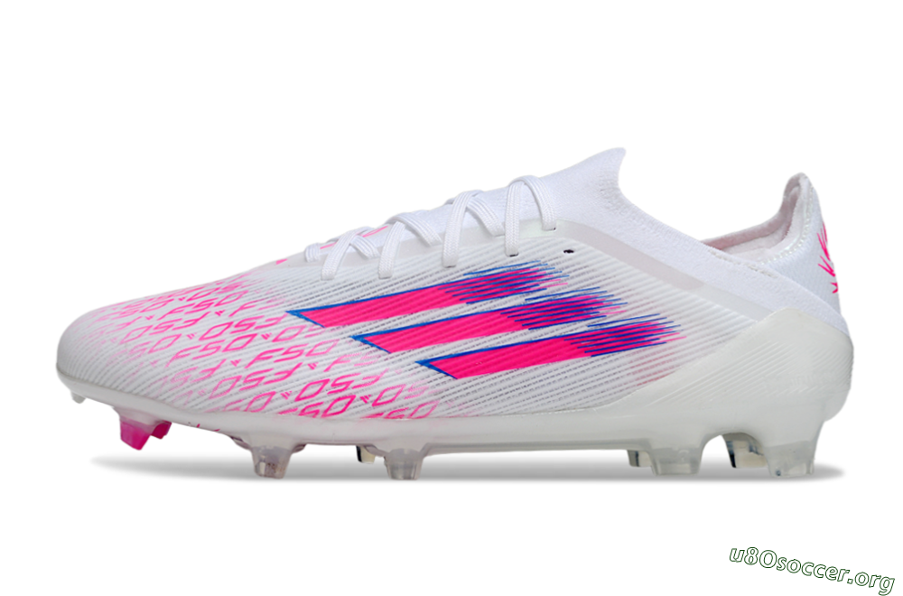 Adidas F50 Elite FG Football Boots - White/Vibrant Pink/Deep Blue 3