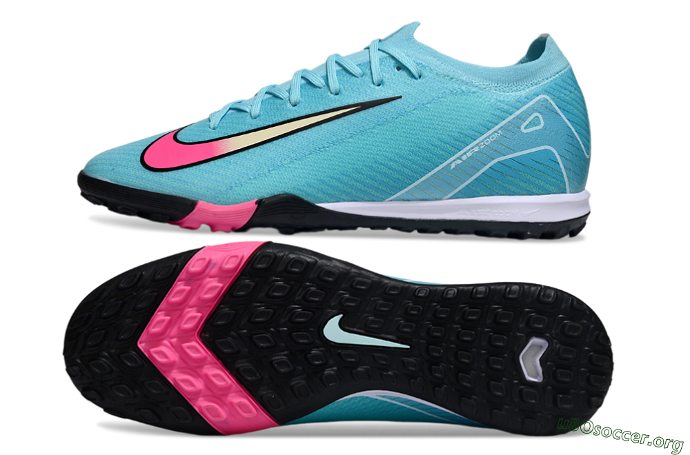 Nike Air Zoom Mercurial Vapor 16 Elite TF Football Shoes - Aqua/Electric Pink/Black 1