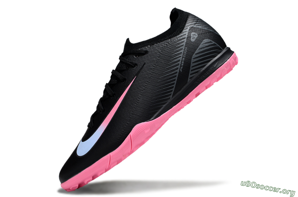 Nike Air Zoom Mercurial Vapor 16 Elite TF Football Shoes - Black/Vibrant Pink/Cool Cyan 5