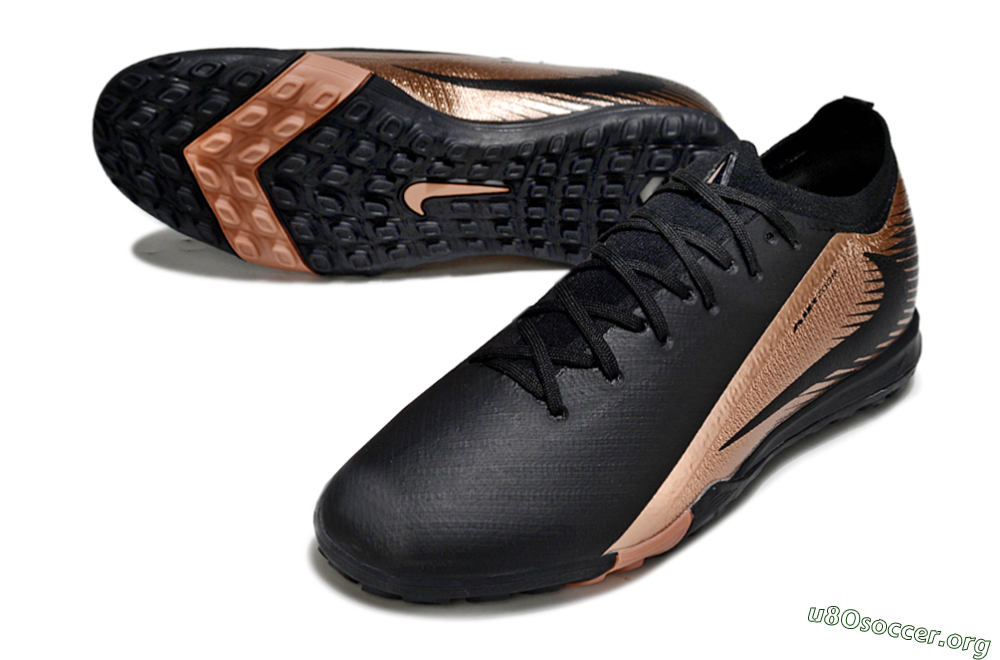 Nike Air Zoom Mercurial Vapor 16 Elite TF Football Shoes - Black/Rose Gold/Charcoal 0