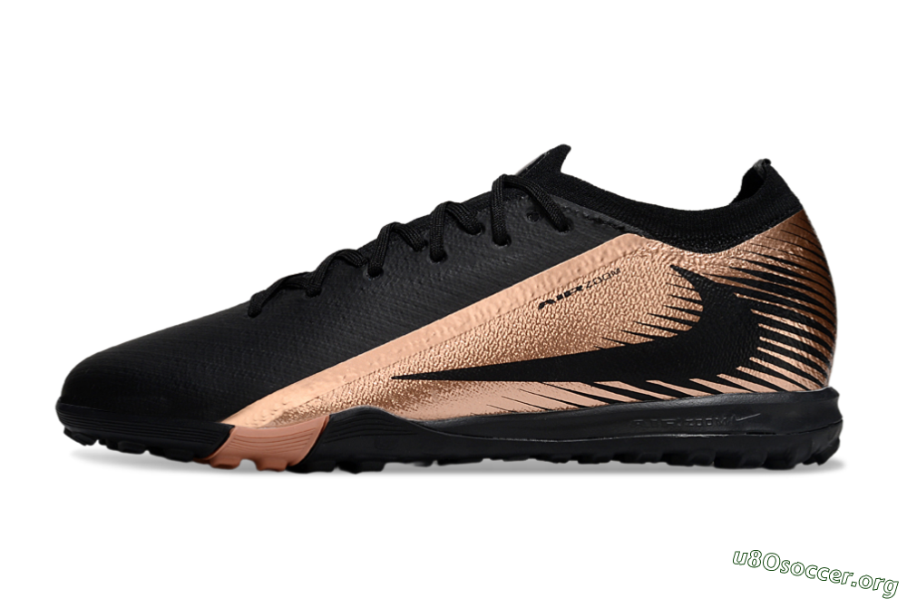 Nike Air Zoom Mercurial Vapor 16 Elite TF Football Shoes - Black/Rose Gold/Charcoal 3