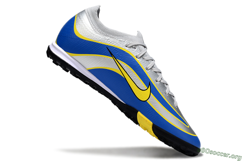 Nike Air Zoom Mercurial Vapor 16 Elite TF Football Shoes - Blue/Electric Blue/Sunny Yellow 4