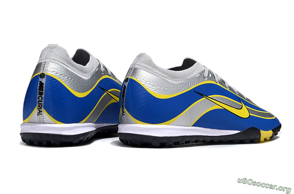 Nike Air Zoom Mercurial Vapor 16 Elite TF Football Shoes - Blue/Electric Blue/Sunny Yellow 6