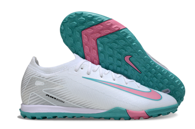 Nike Air Zoom Mercurial Vapor 16 Elite TF Football Shoes - White/Mint Green/Pink