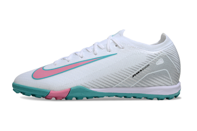 Nike Air Zoom Mercurial Vapor 16 Elite TF Football Shoes - White/Mint Green/Pink